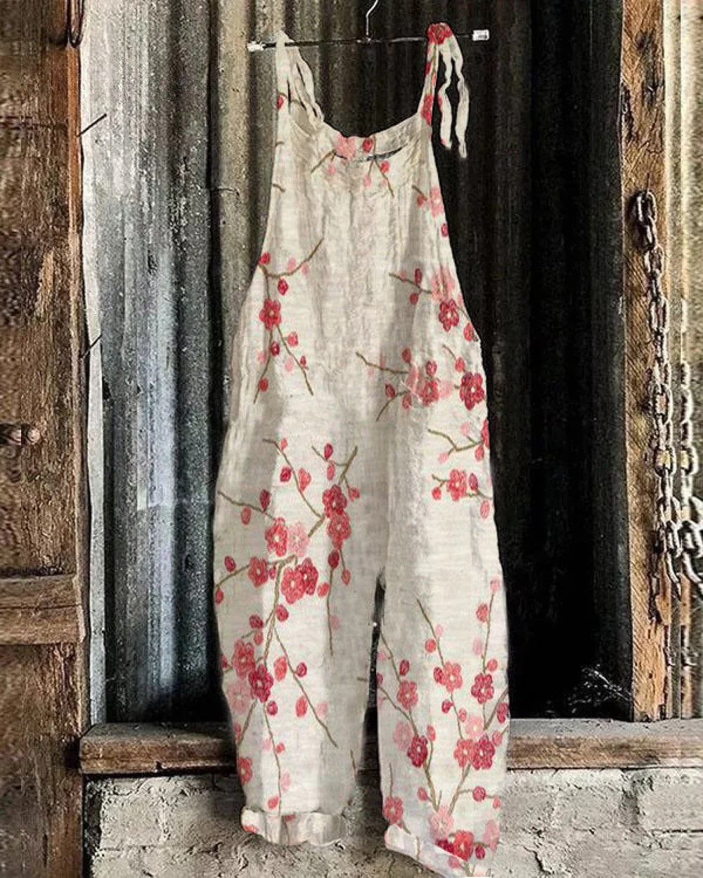 Siyaje | Combinaison Florale Vintage - Style Élégant pour Femmes avec Confort et Polyvalence