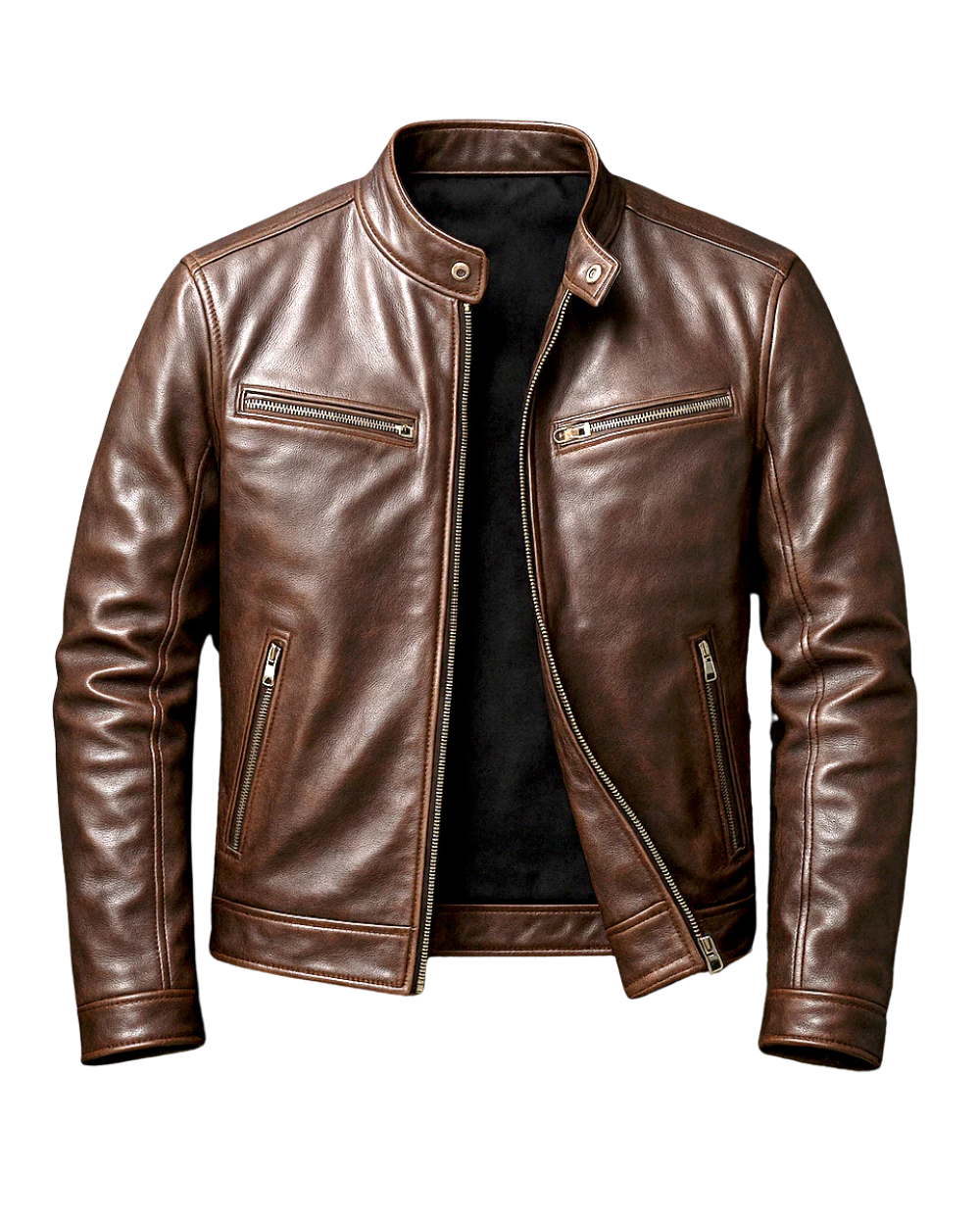 Siyaje | Veste vintage en cuir vegan
