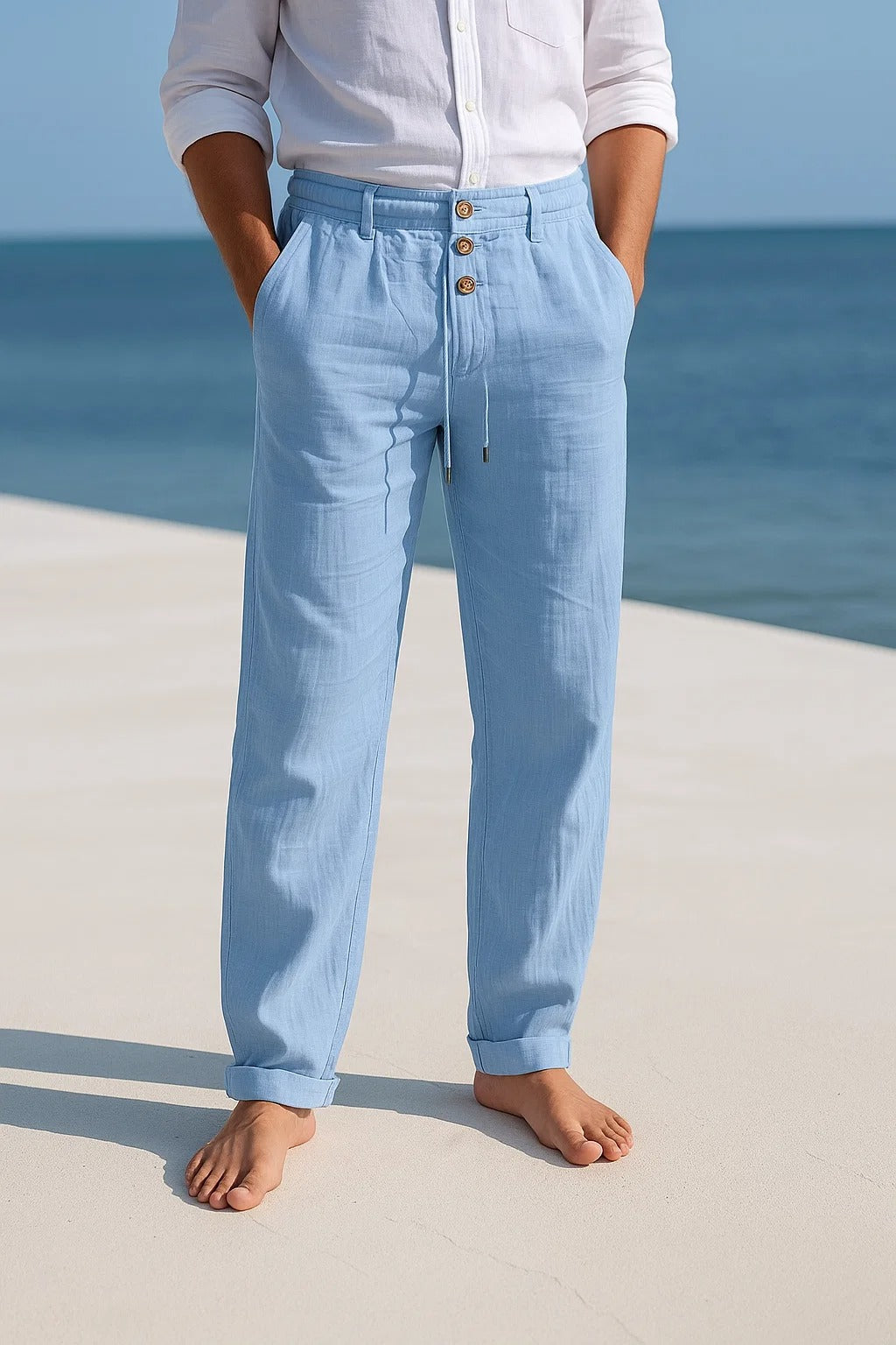 Siyaje | Pantalon d'été en lin léger