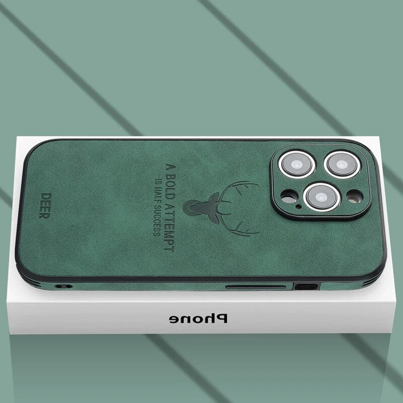 Housse iPhone en cuir de cerf de luxe - Veltro