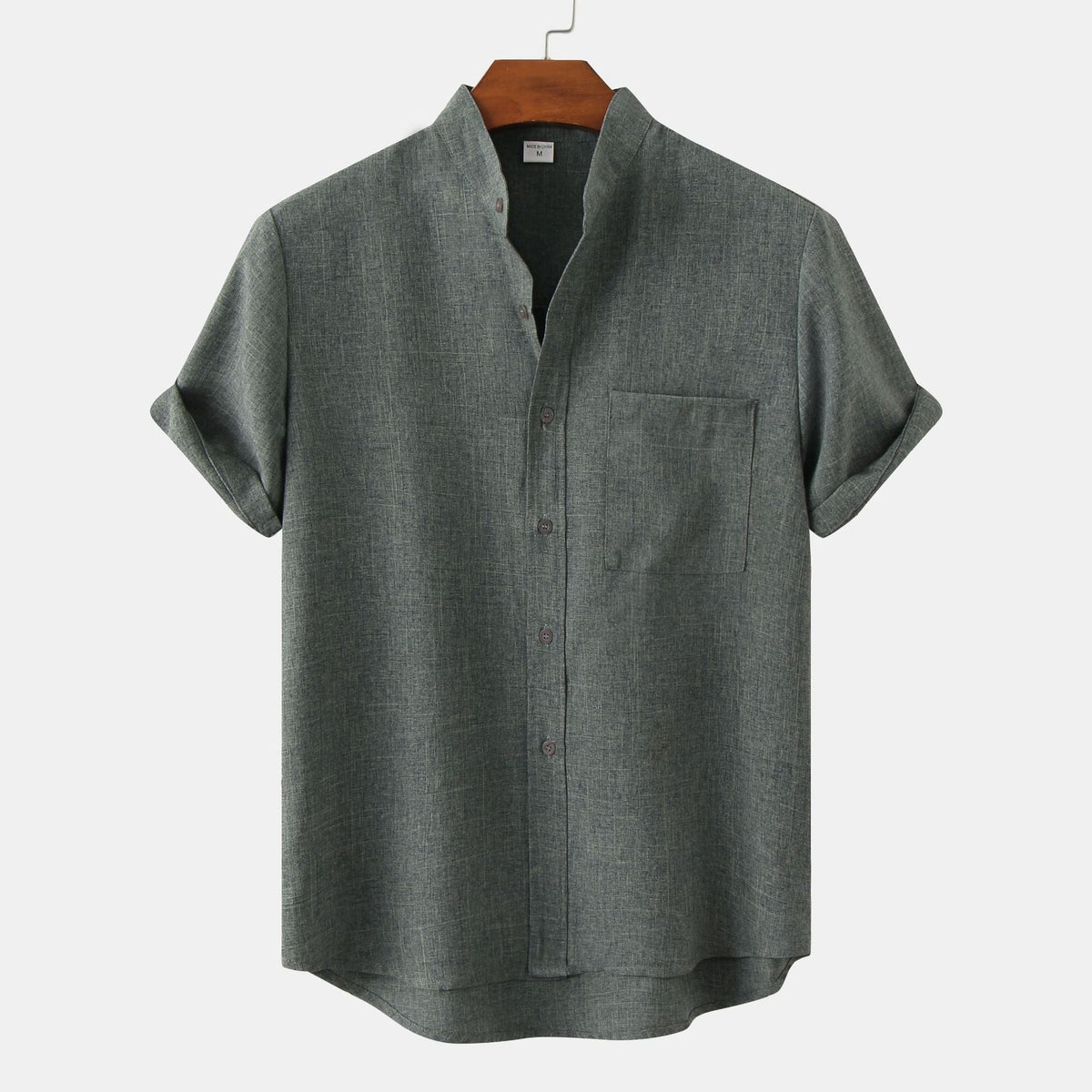 Siyaje | Chemise en coton unie avec boutons