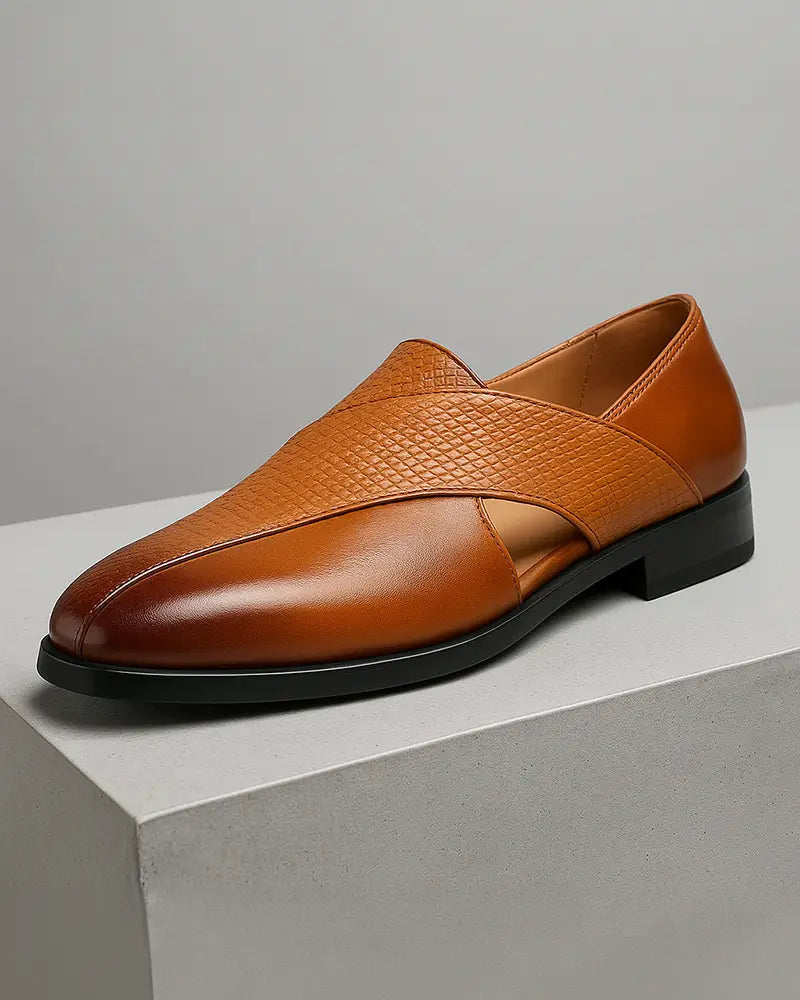 Siyaje | Mocassins en cuir véritable