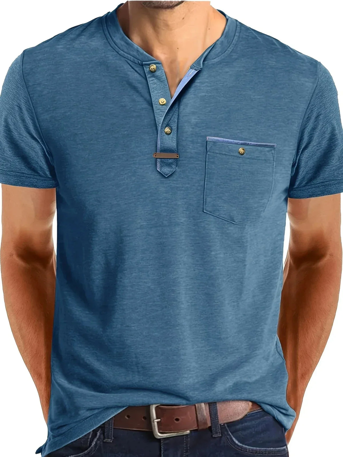 Siyaje | T-shirt col rond élégant avec poche