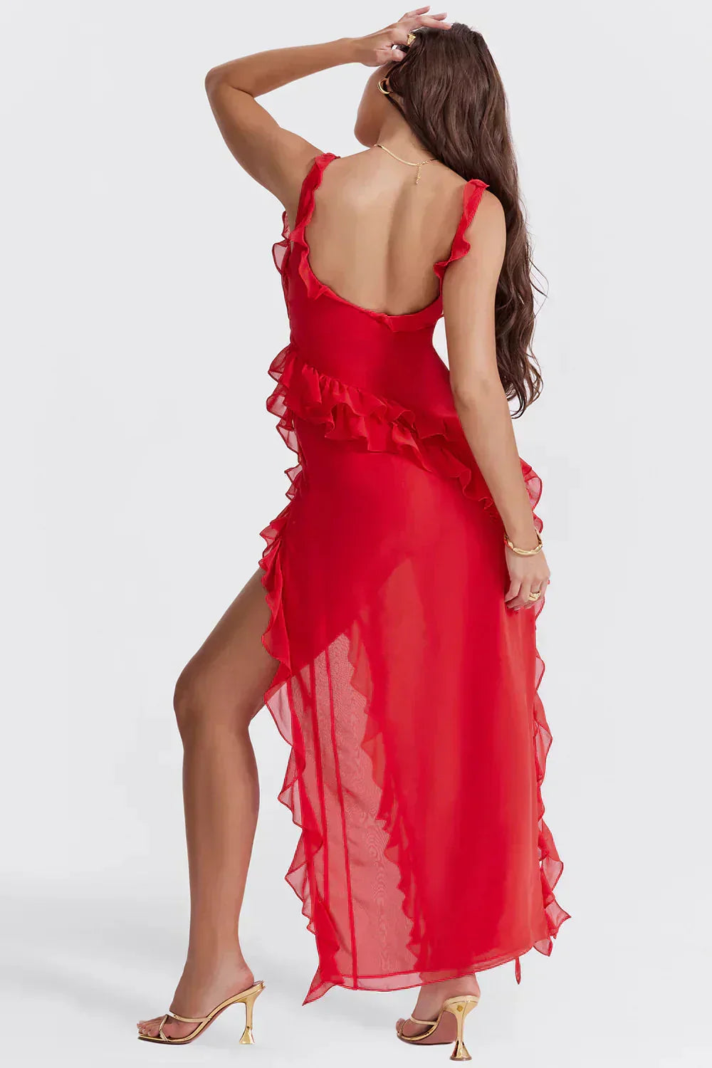 Siyaje | Robe élégante avec jambes ouvertes