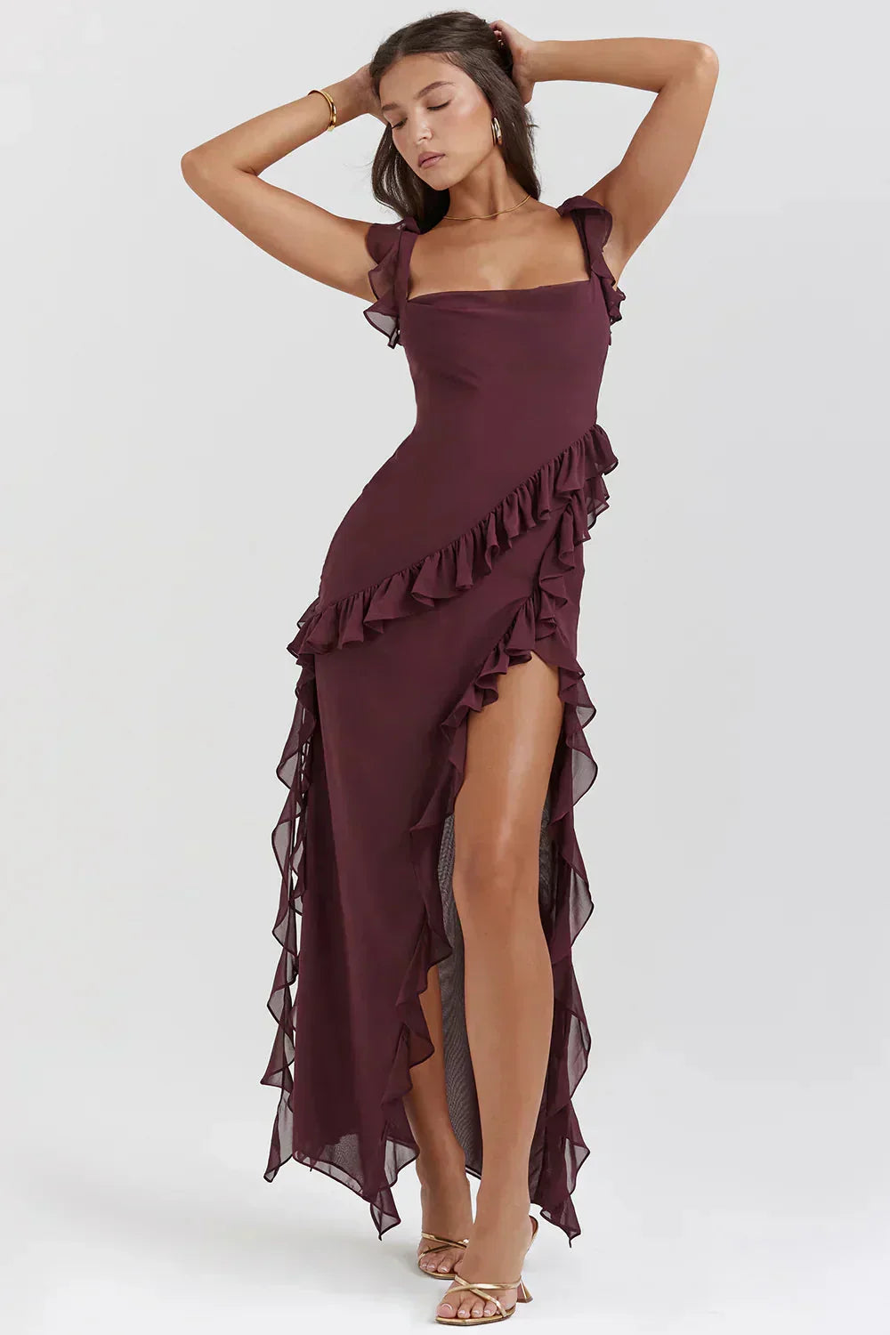 Siyaje | Robe élégante avec jambes ouvertes