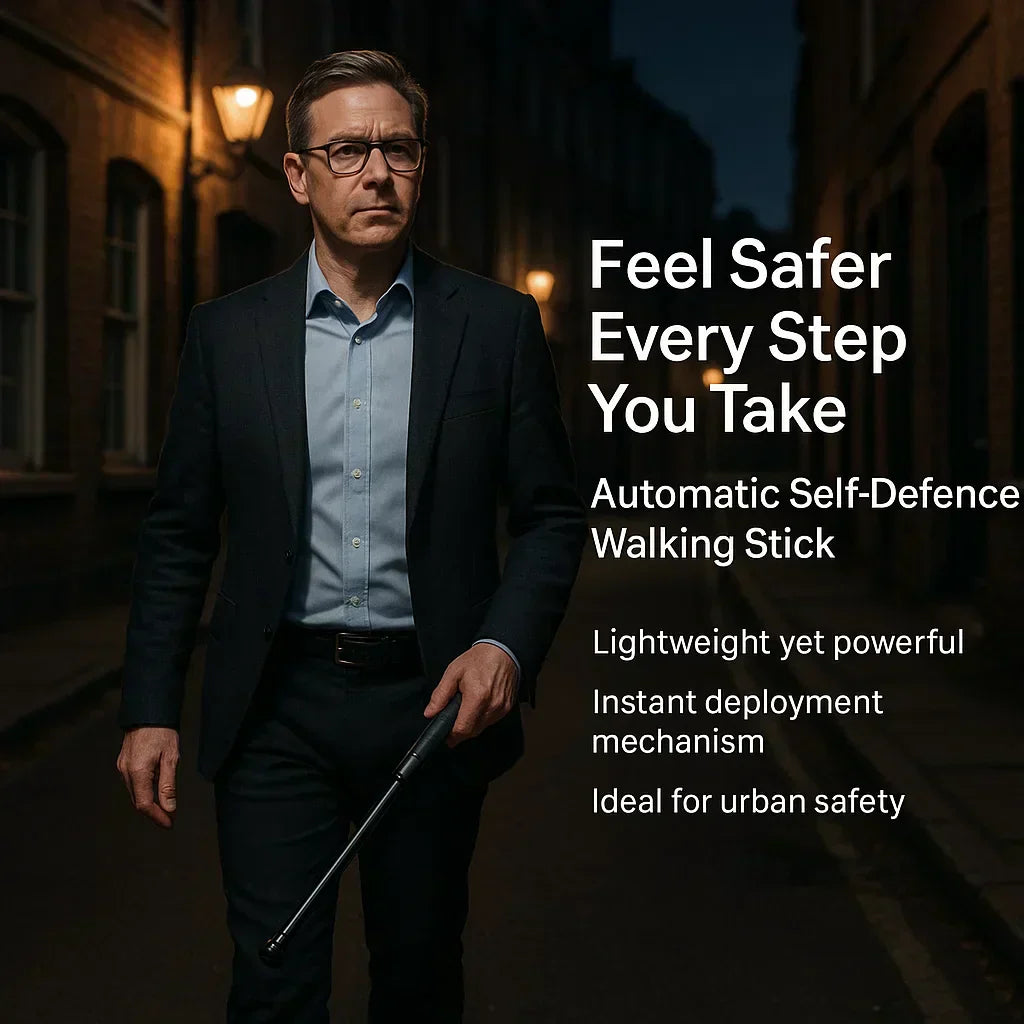 Bâton de Marche Automatique de Self-Défense pour la Sécurité Urbaine