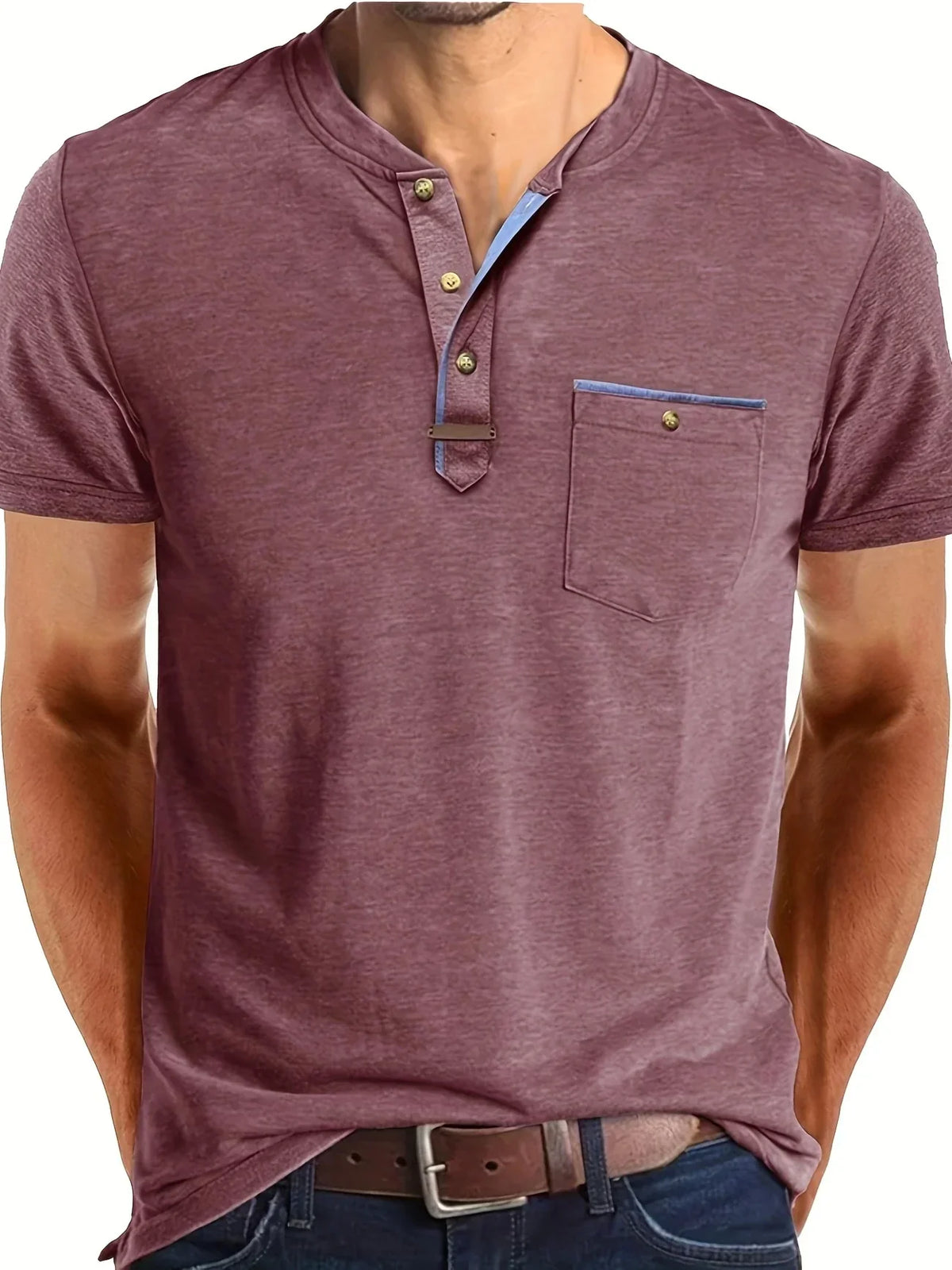Siyaje | T-shirt col rond élégant avec poche