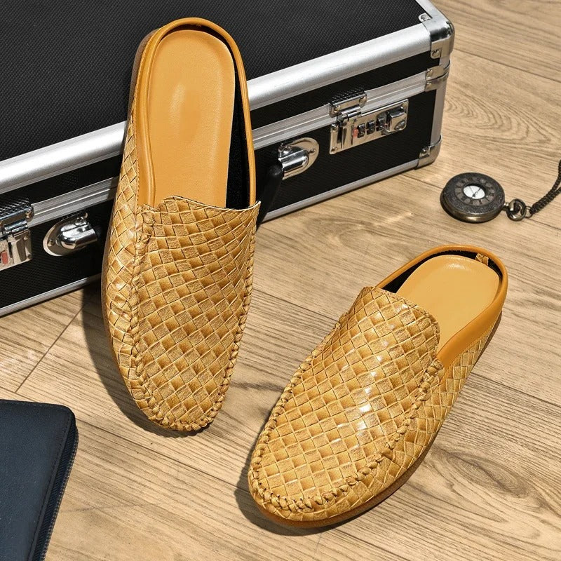 Siyaje | Chaussures décontractées en cuir tissé