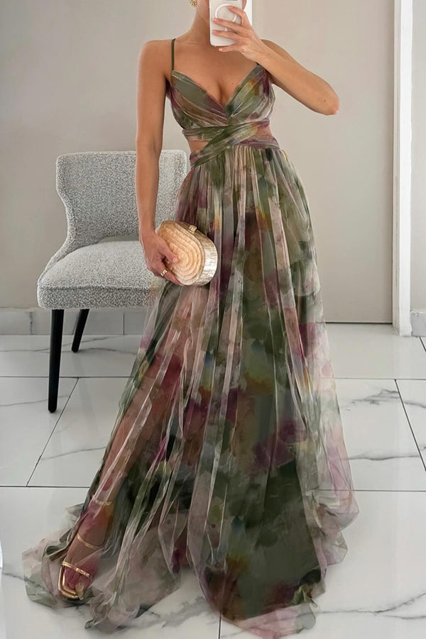 Siyaje | Magnifique maxi-robe à imprimé floral