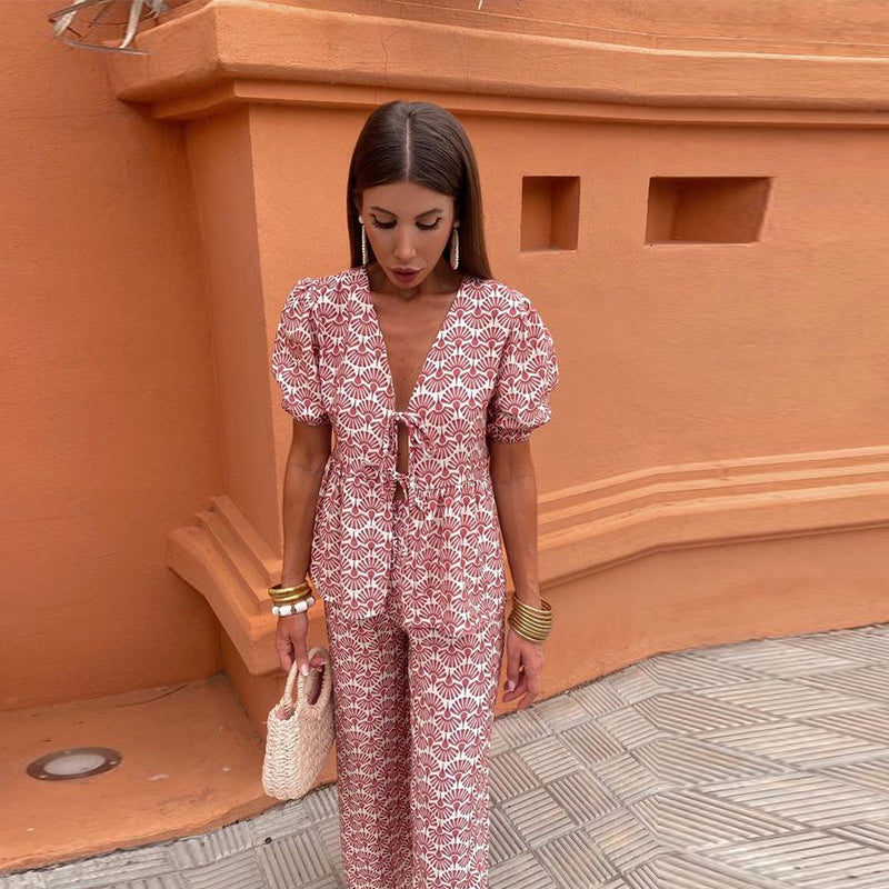 Siyaje | Ensemble Casual Imprimé
