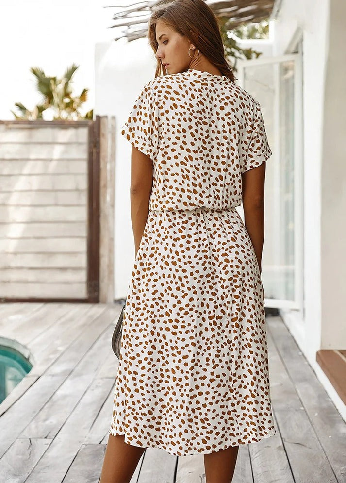 Edith - Robe à col en V