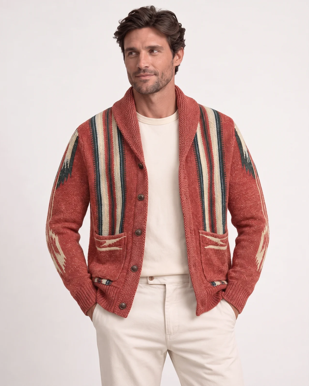 Siyaje | Cardigan confortable en maille à col châle