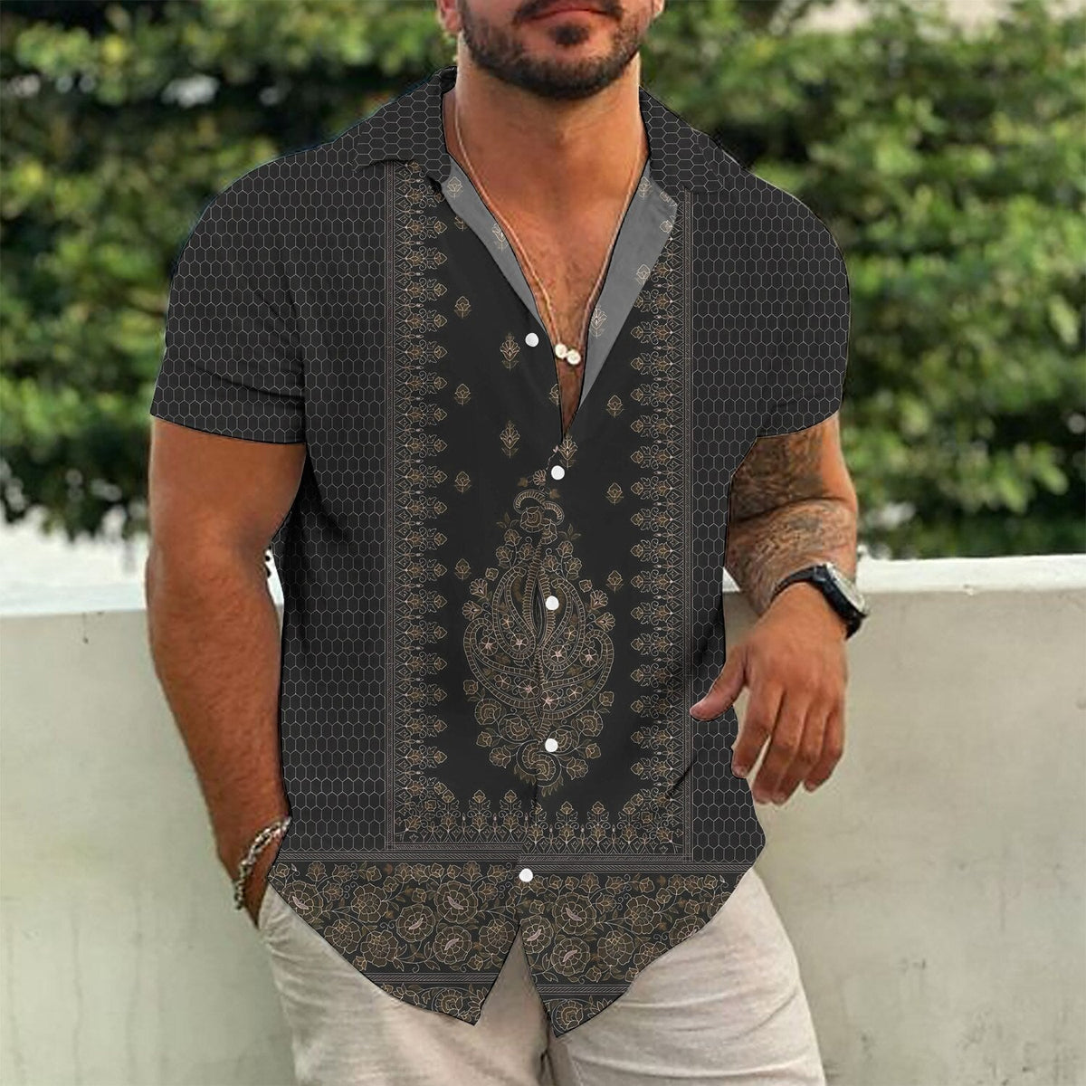 Siyaje | Chemise en piqué de coton
