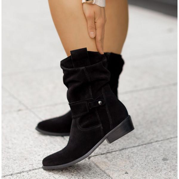Alexis – Bottines avec Fermeture Éclair Simple et Confort Orthopédique + Support