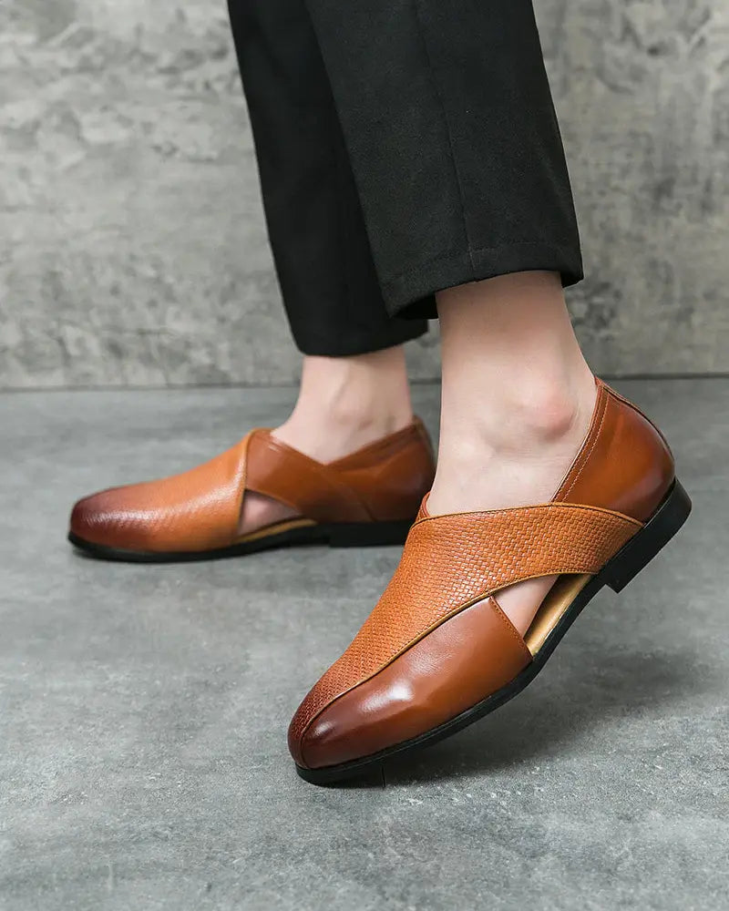 Siyaje | Mocassins en cuir véritable