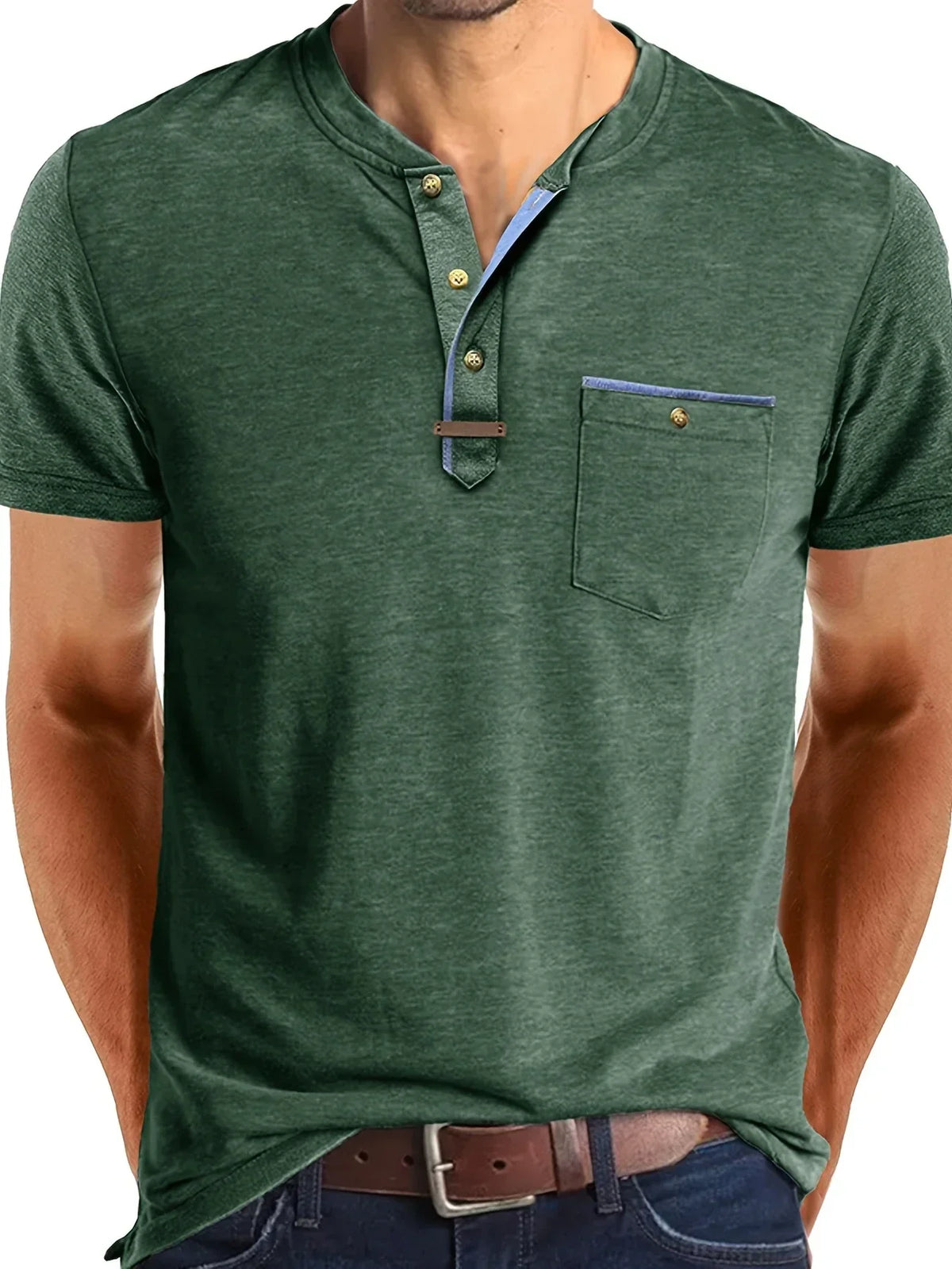 Siyaje | T-shirt col rond élégant avec poche