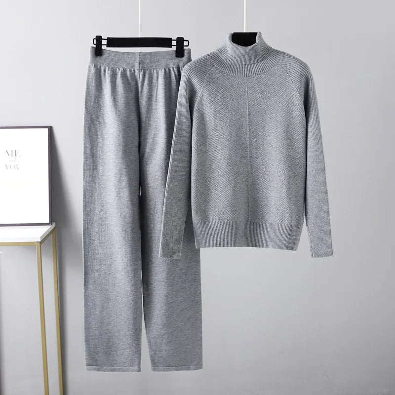 Siyaje | Ensemble deux pièces Lounge en tricot torsadé