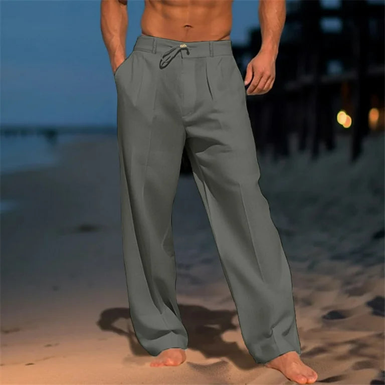 Siyaje | Pantalon uni en lin