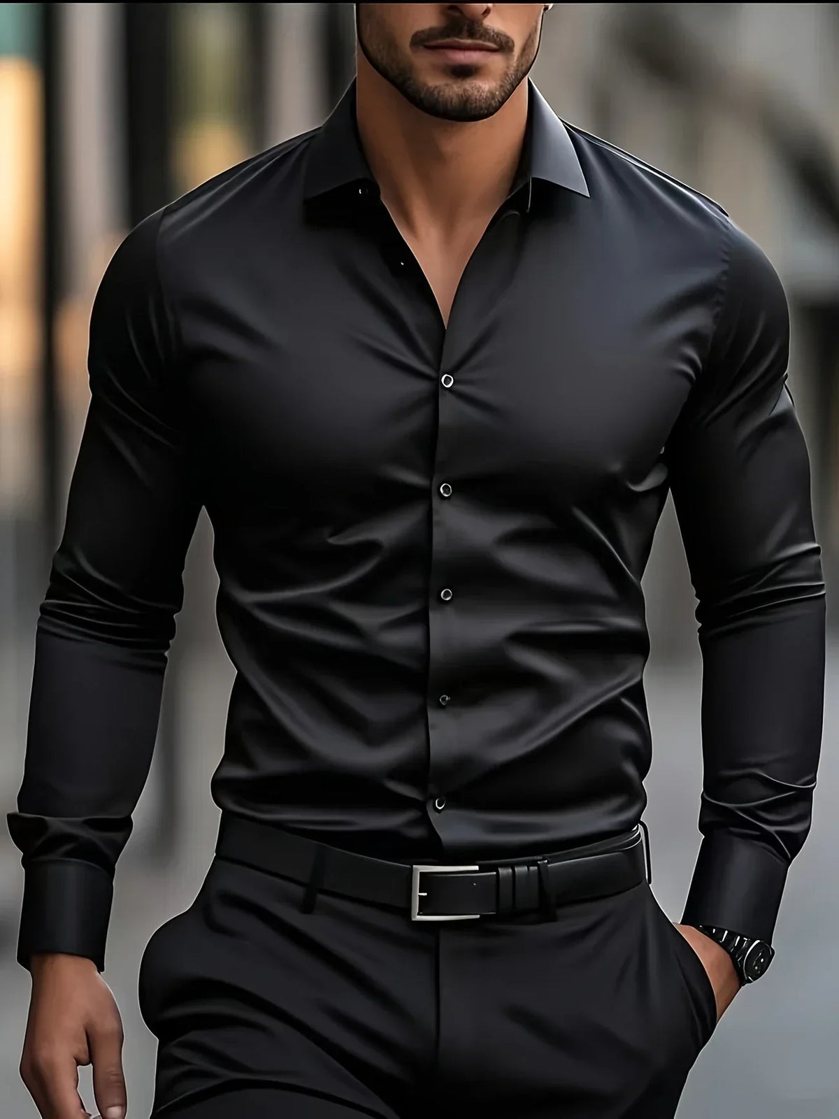 Siyaje | Chemise élégante à manches longues avec boutons