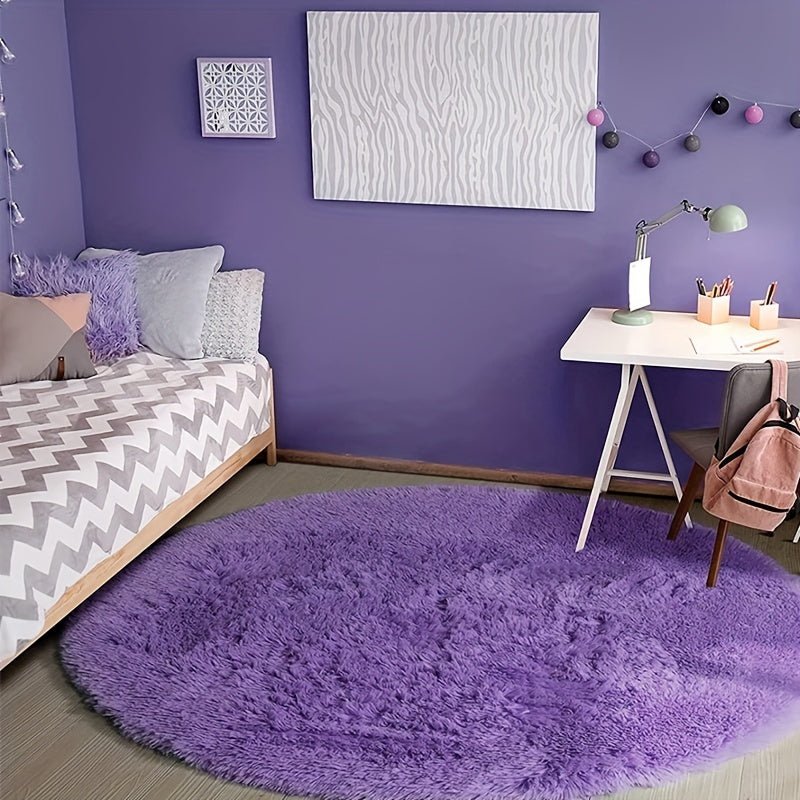 Tapis Rond Fluffy - Clouda
