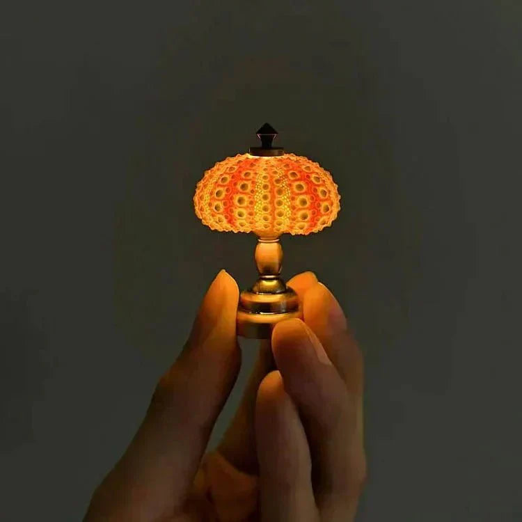 Lampe de table oursin miniature | Lampe d'ambiance créative pour les petites pièces et la décoration de jouets