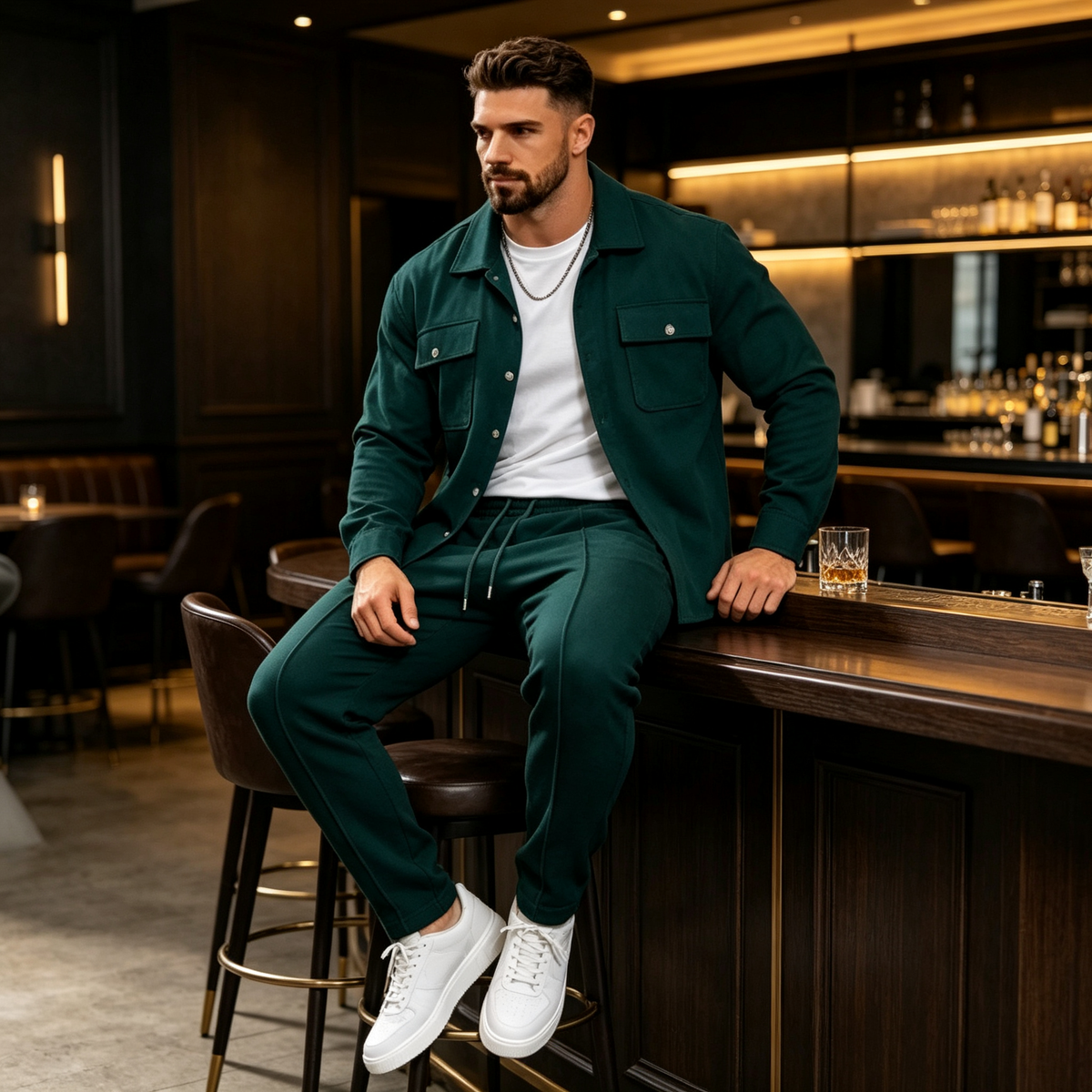 Siyaje | Ensemble chemise à manches longues et pantalo