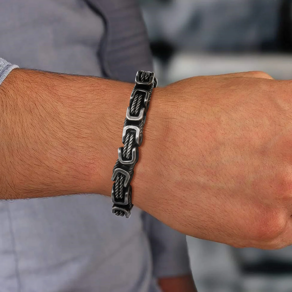 Siyaje | Bracelet en chaîne forgée