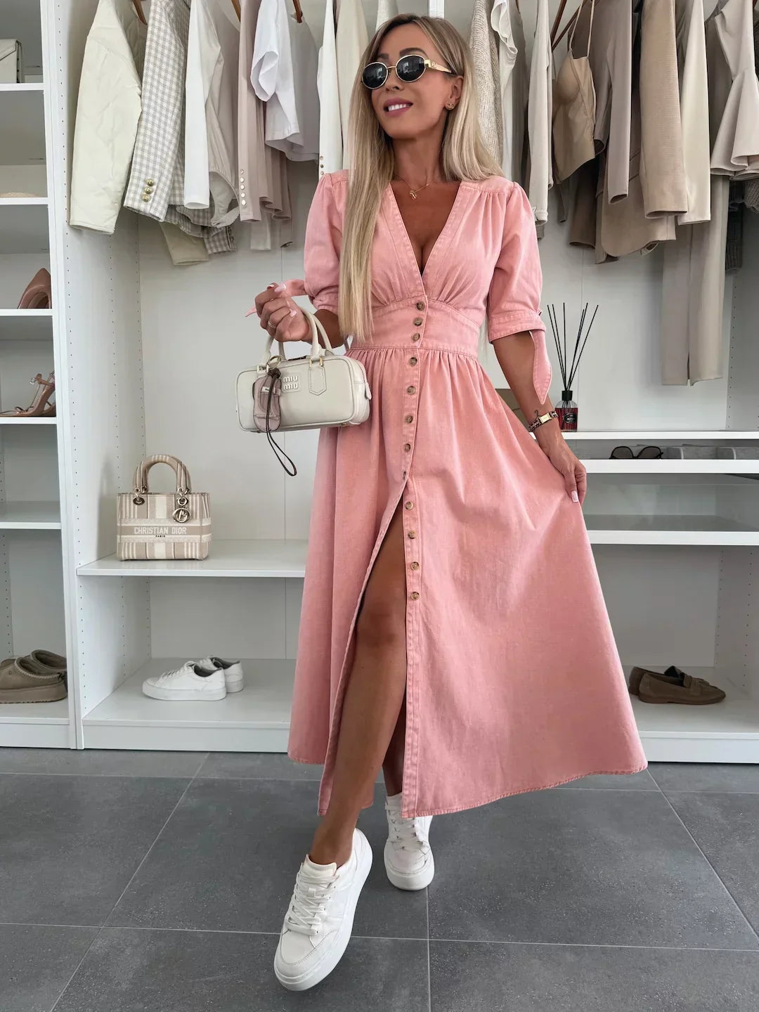 Ivanka | Robe en denim éclatante