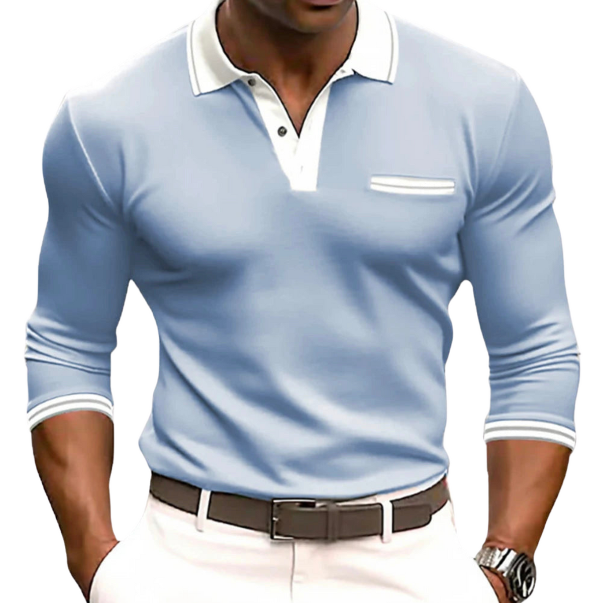 Siyaje | Chemise à détails contrastés élégants