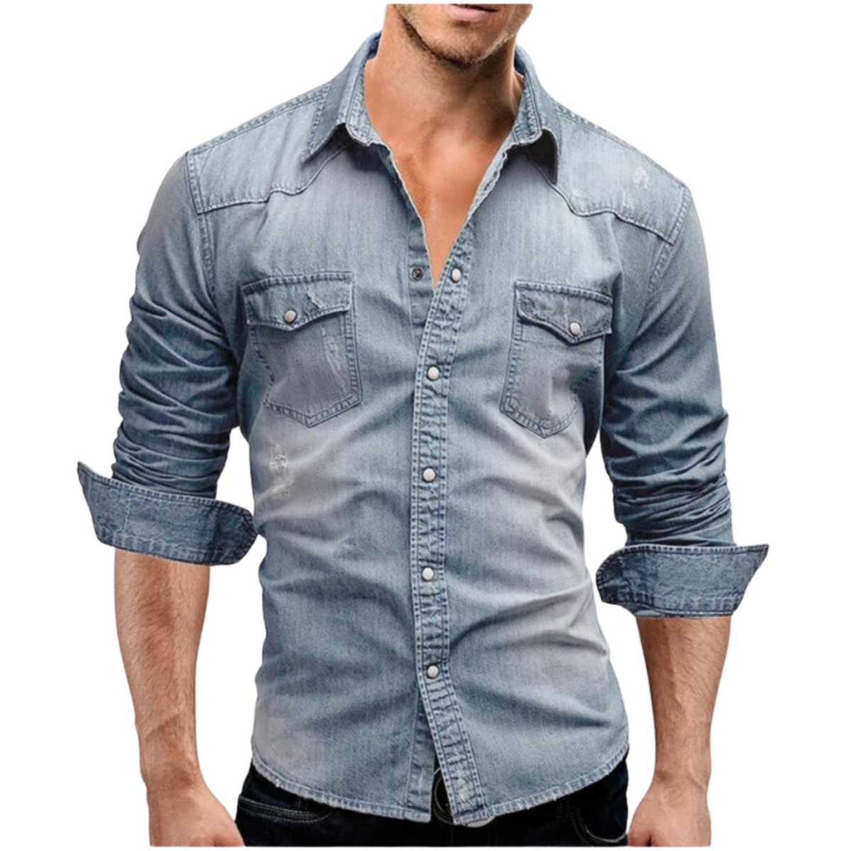 Siyaje | Chemise en denim au style moderne