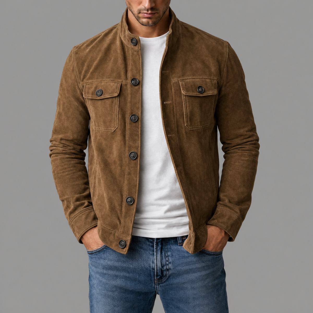 Siyaje | Blouson bomber premium en daim