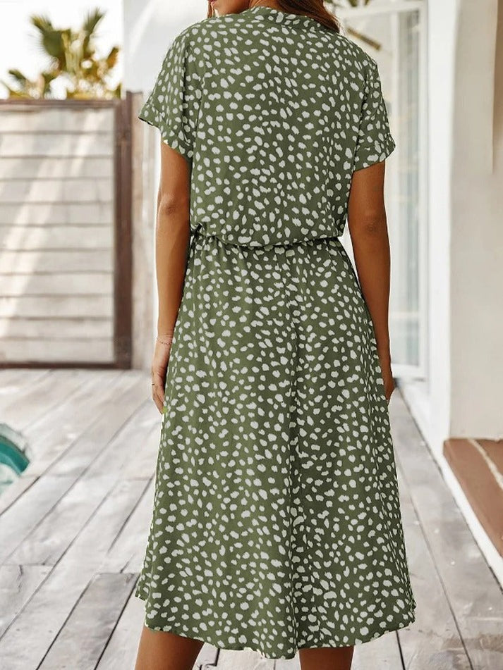Edith - Robe à col en V