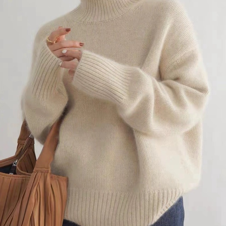 Siyaje | Pull à col montant confortable et doux