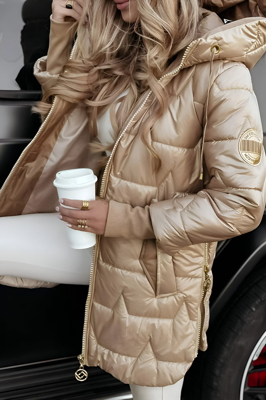 Siyaje | Manteau d’hiver élégant à capuche rembourrée
