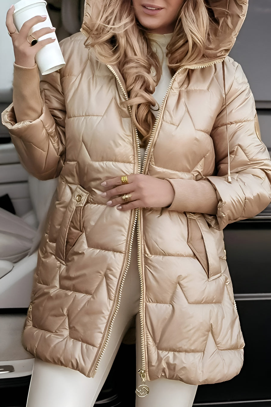 Siyaje | Manteau d’hiver élégant à capuche rembourrée