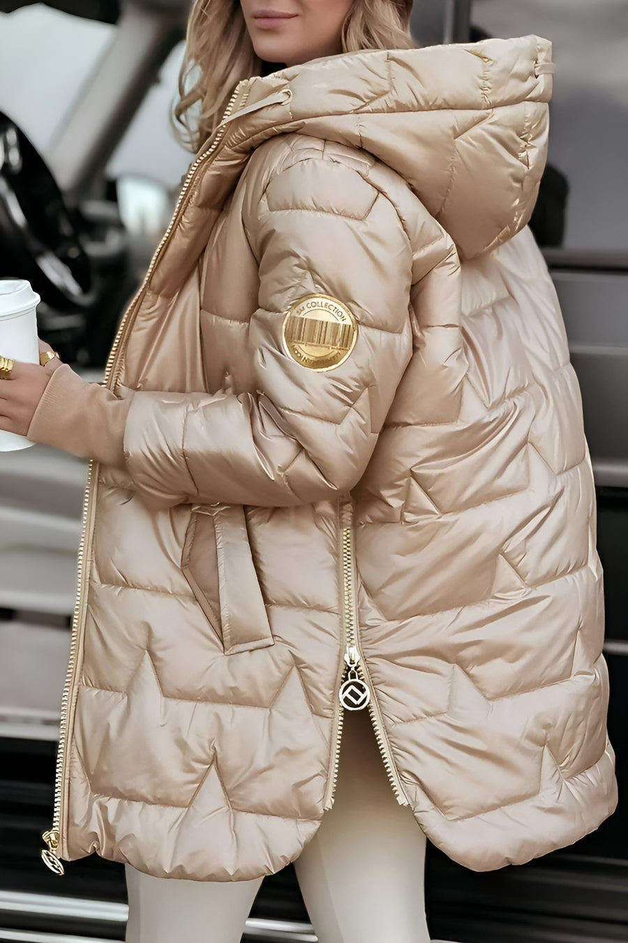 Siyaje | Manteau d’hiver élégant à capuche rembourrée