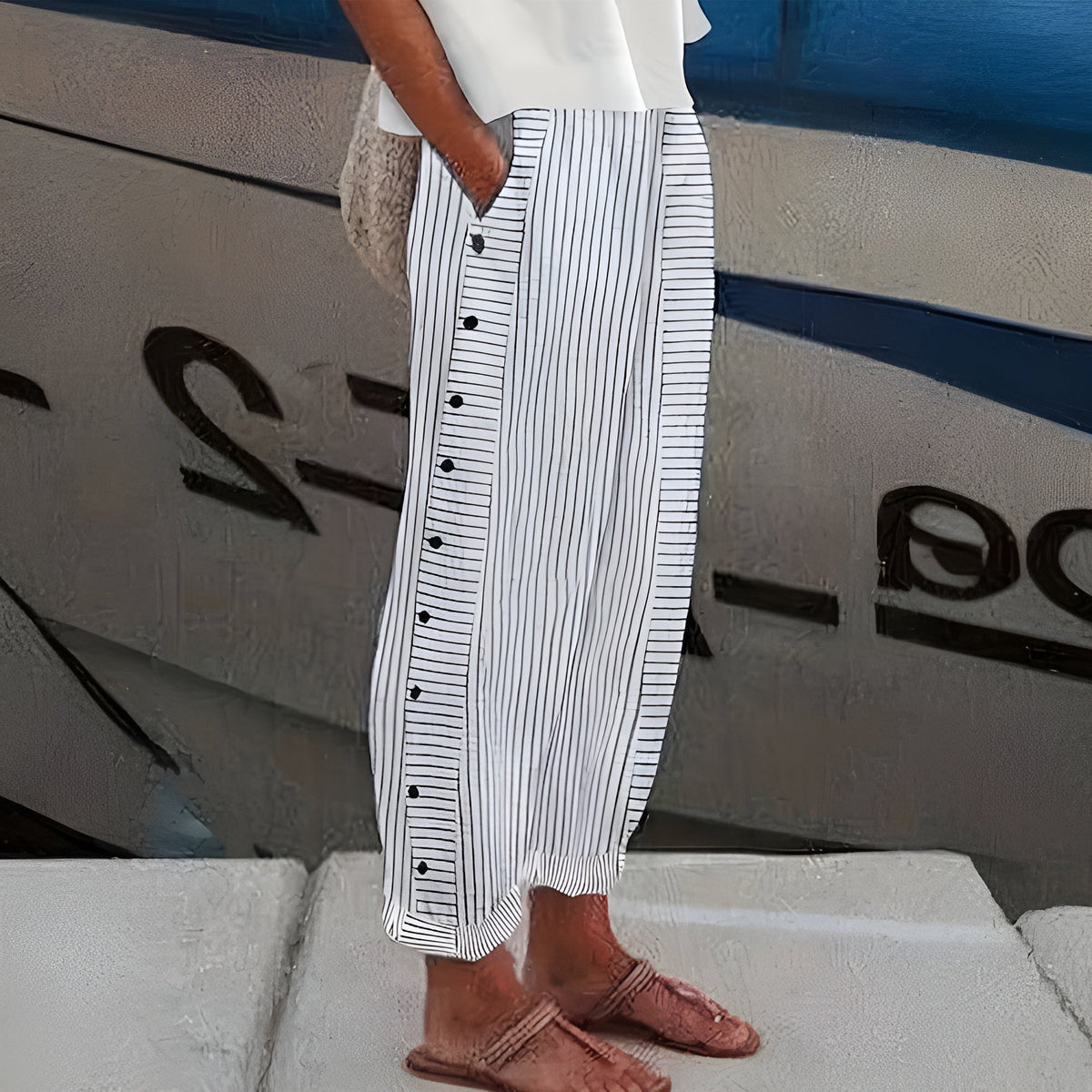 Siyaje | Pantalon en lin