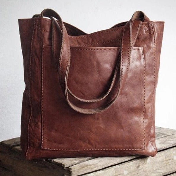 Marlène Élégant sac fourre-tout en cuir