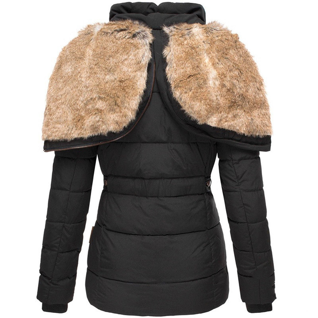 Siyaje | Manteau d'hiver chaud avec doublure en fourrure