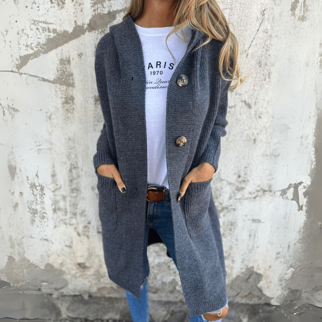 Lorène | Veste longue élégante femme