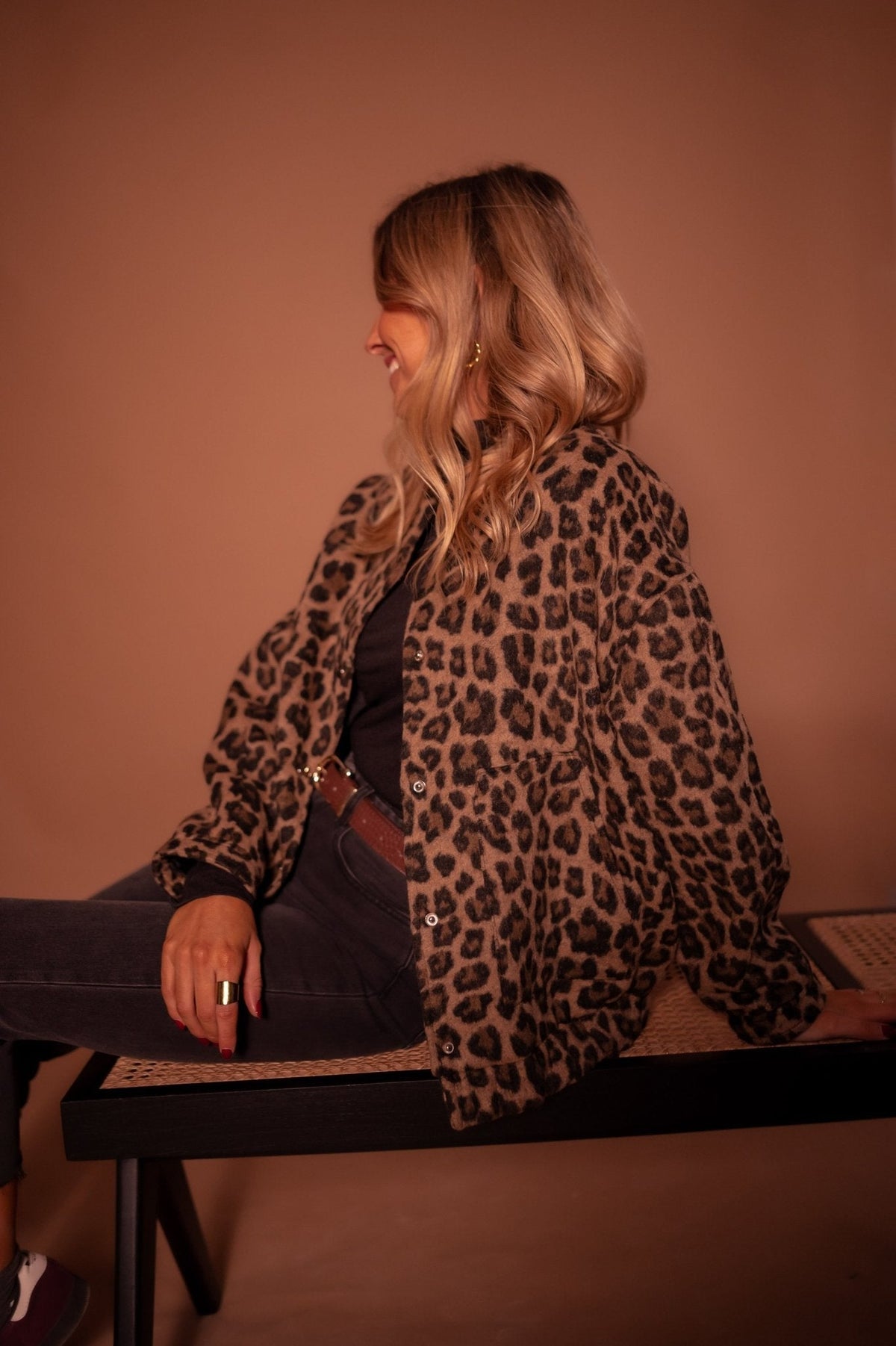 Luna | Veste Tendance avec Imprimé Léopard