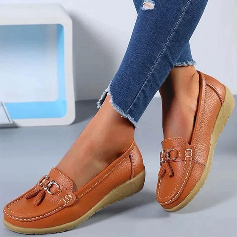 Loafers Orthopédiques en Cuir – Isabella