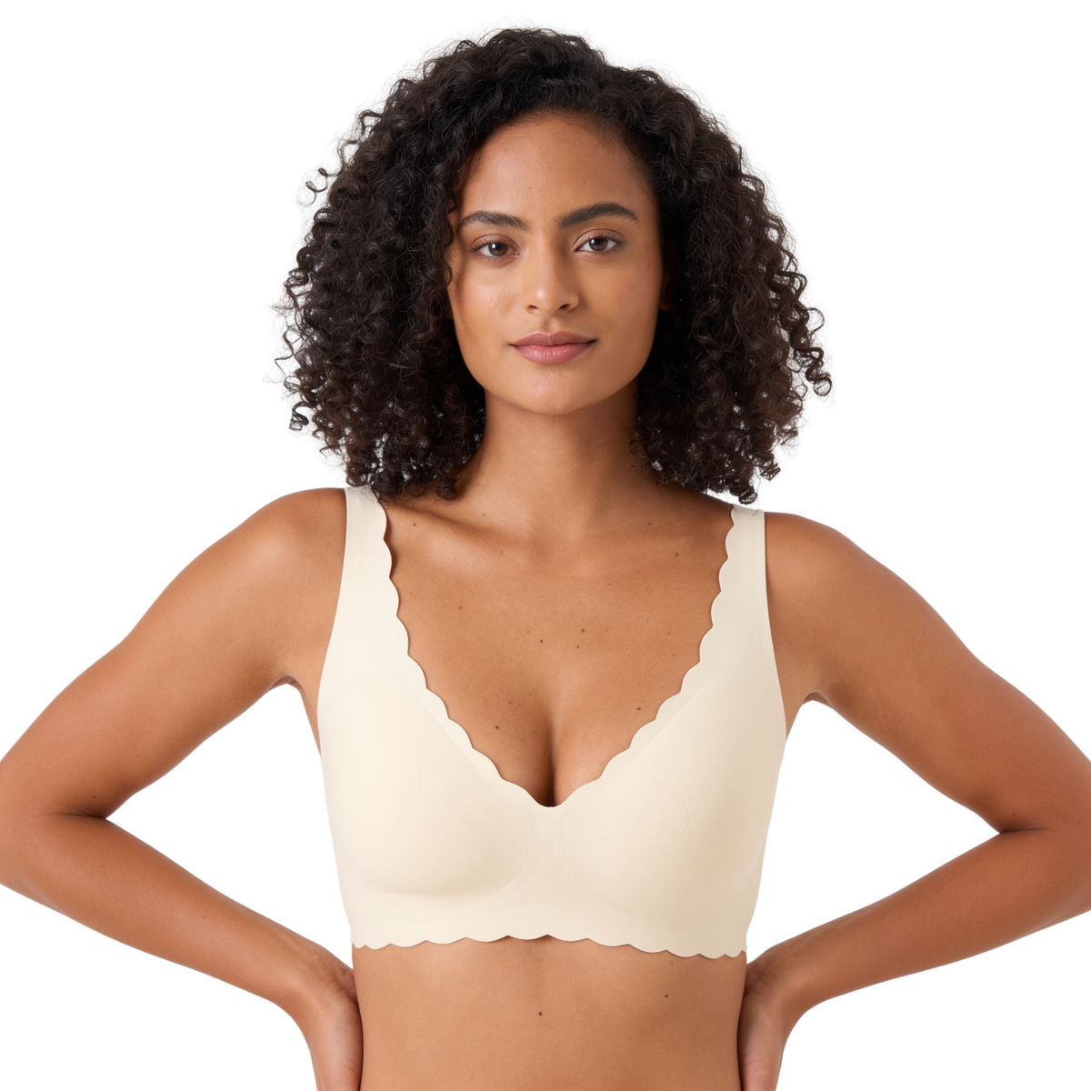 Siyaje Soutien-Gorge Ondulé Décolleté V