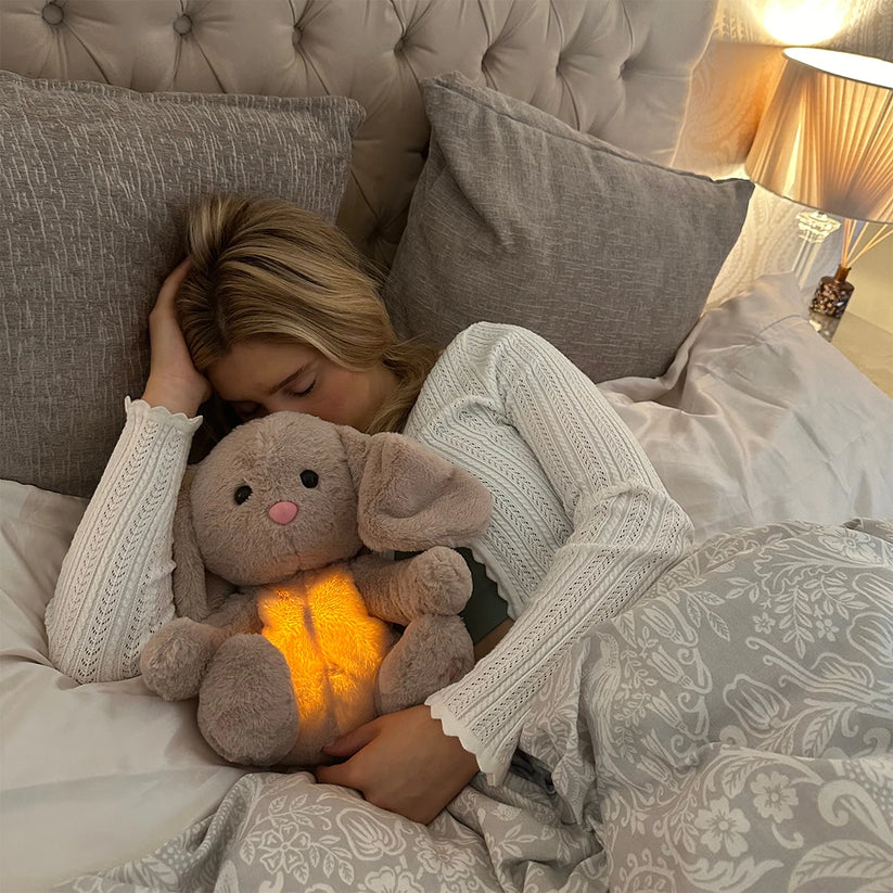 Peluche Relaxante avec Respiration & Veilleuse - Apaisante