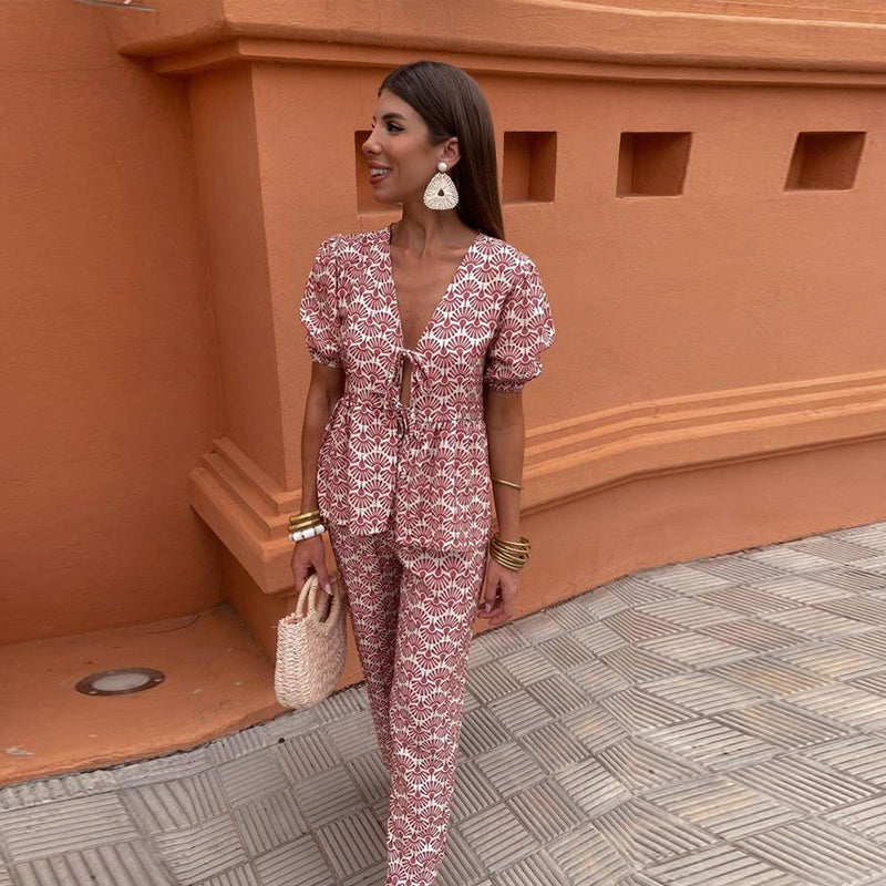 Siyaje | Ensemble Casual Imprimé