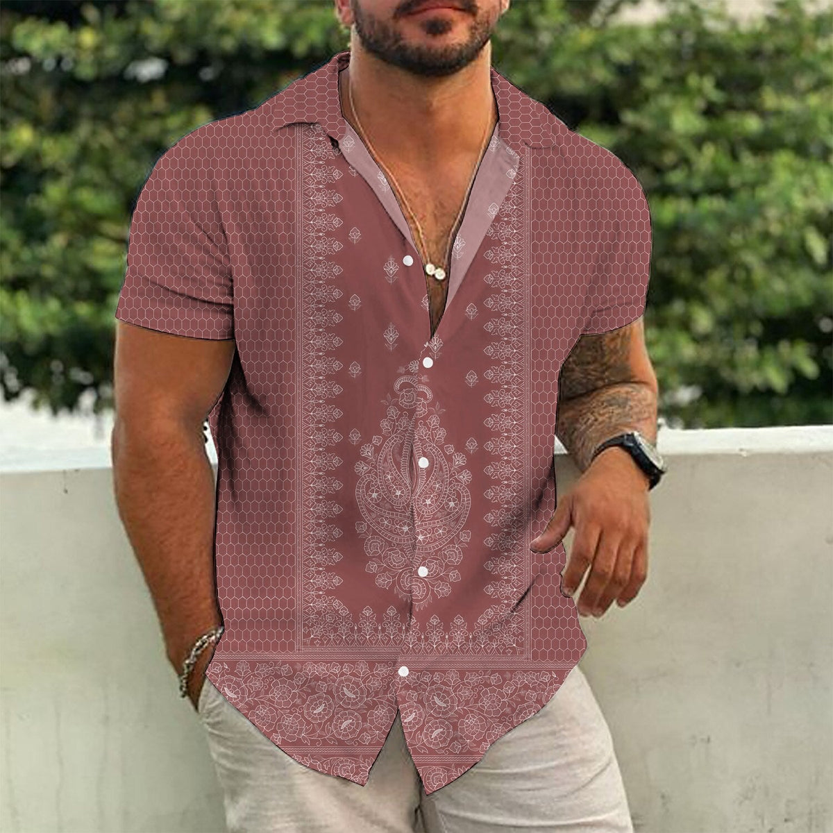 Siyaje | Chemise en piqué de coton