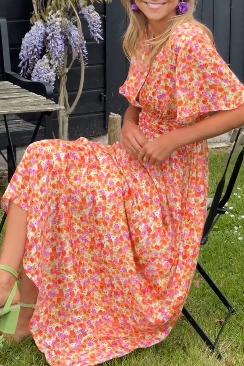 Sylvie | Robe Maxi Élégante avec Décolleté en V