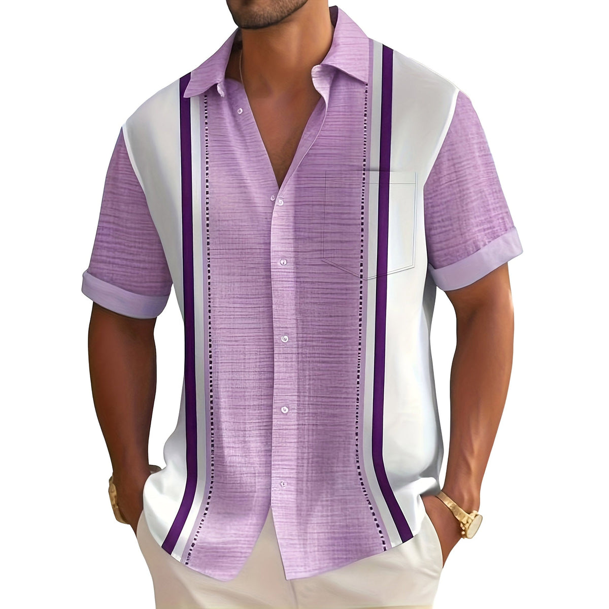 Siyaje | Chemise de vacances à rayures