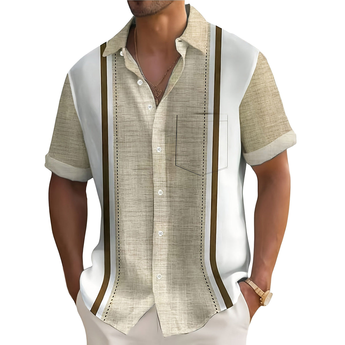 Siyaje | Chemise de vacances à rayures