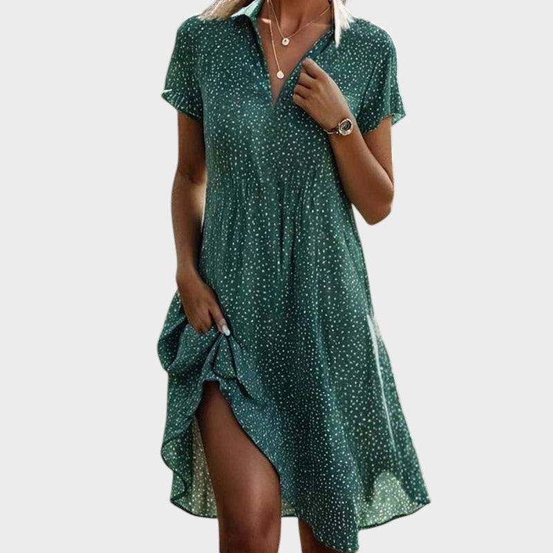 Juliette - robe midi à pois